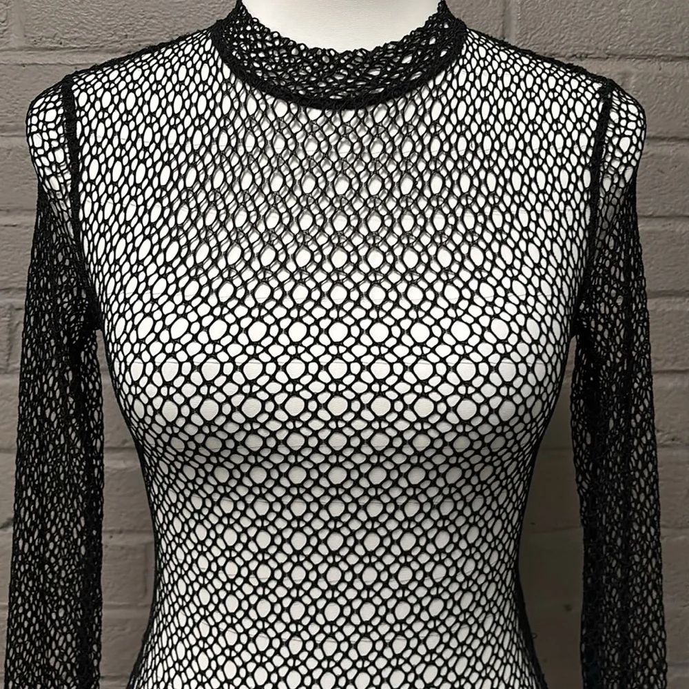 Bardot NWT Aubree Black Stretch Lace  Bodysuit XS/2